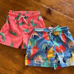 2 Cat and jack swim shorts size 18m